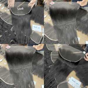 Extensiones de Cabello Humano con Cierre de Encaje, Tendencia Actual, Mejor Calidad, Sin Enredos, Color Natural, Listas para Enviar - Product Image 5