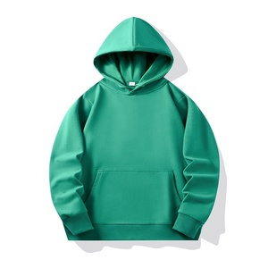 เสื้อฮู้ดผู้ชายสีแดง ทรงปกติ ผ้าฝ้ายถัก สวมใส่สบายสำหรับฤดูใบไม้ร่วง มีกระเป๋าหน้า ปิดด้วยเชือกผูก - Product Image 5