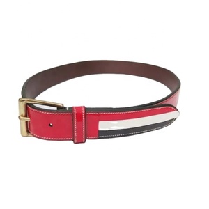 Cinturón de piel de vaca genuino informal clásico del fabricante al por mayor personalizado ajustable hombres puro acero indio accesorios de moda - Product Image 2