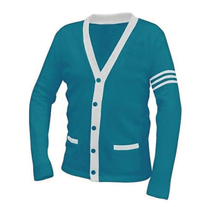 Concevez vos propres pulls à col en V de haute qualité pour les sororités, les fraternités, les écoles, les collèges, les universités, avec logos, cardigans tricotés - Product Image 3
