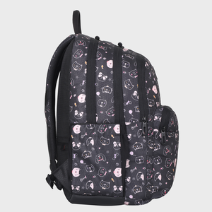 Sac à dos scolaire Arctic Fox Kitty noir pour garçons et filles - Product Image 3