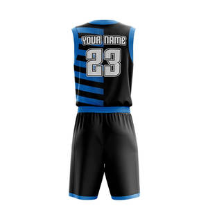 High Quality Breathable Printed Basketball Uniform Comfortable Sleeveless Reversible Jerseys Shorts Sets OEM Custom Service - Product Image 6