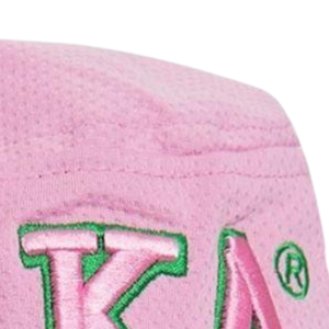 Sombrero de Pescador AKA Bucket Hat, Sombrero de Ala Ancha Bordado con Diseño Griego, de Algodón, para Verano, para Actividades al Aire Libre, Color Rosa - Product Image 6