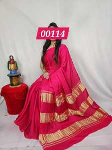 Sari Tradicional Indio de Seda Bandhani para Mujer, Teñido a Mano, Tejido Étnico Suave, para Fiestas, Bodas, Diwali y Eventos Festivos - Product Image 4