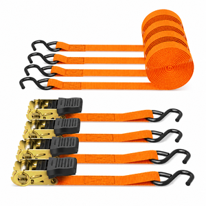 Correa de Amarre de Poliéster Premium de Baja Elasticidad de 25 mm y 800 kg con Ganchos en S, Fabricante OEM para Transporte de Carga Ligera - Product Image 1