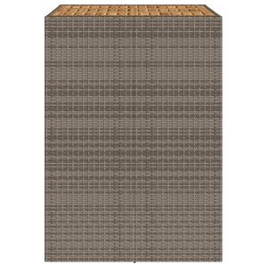 Tavolo da Bar in legno di Acacia con 41.3 grigio "x 31.5" x 43.3 "in Rattan - Product Image 6