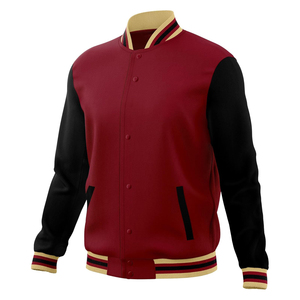 <b>Top</b> Design Custom Printed Men's Canvas Varsity Jacket-Winter Windproof Breathable Reversible College High School Jacket - Product Image 2