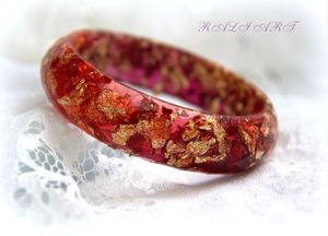 Resin Vibe Bangles Color Pop Resin <b>Kada</b> Swirl Art Resin Bangles Gloss Wave Resin Cuff Urban Glow Resin Bangles - Product Image 3