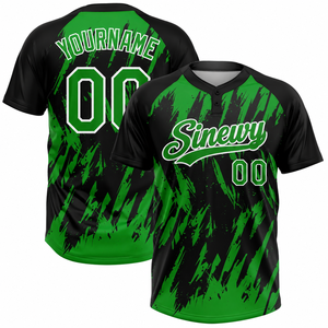 เสื้อเบสบอลทีมแบบกำหนดเอง พิมพ์ลายดิจิทัล โพลีเอสเตอร์ แห้งเร็ว ทรงพอดีตัว คอเฮนลีย์ พร้อมชื่อและหมายเลข - Product Image 1