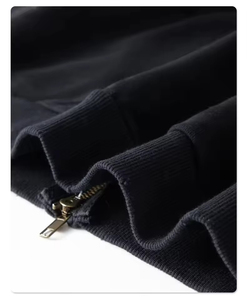 Customize Men's <b>Zipper</b> Crop Unisex Fleece Hoodie 330gsm Acid Wash <b>Tie</b>-Dye Distressed 100% Cotton Winter High Street Breathable - Product Image 6