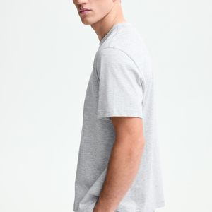 T-shirt en coton surdimensionné pour homme, 100 % coton, coupe ample, épaules tombantes, manches courtes, style streetwear décontracté, vierge, grammage lourd - Product Image 2