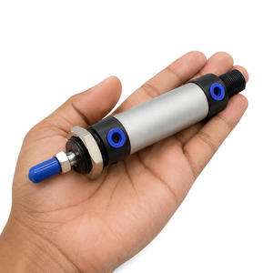 Cilindro Neumático Guiado de Gran Diámetro, Actuador Lineal de Doble Vástago, Cuerpo de Aluminio, Equipo de Automatización para Perforación y Brochado CNC - Product Image 4
