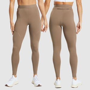 Leggings de sport taille haute pour femmes avec poche zippée arrière, leggings de yoga et de course respirants, coupe ajustée, leggings tendance - Product Image 3