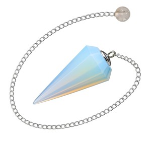 ลูกตุ้มคริสตัลโอปาไลต์ทรงกรวยขัดเงาแกะสลักอย่างสวยงาม อุปกรณ์ดาวซิ่งสำหรับบำบัดพลังงาน ขายส่ง คุณภาพเยี่ยม - Product Image 5