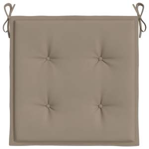 Lot de 2 coussins de chaise d'extérieur en tissu Oxford taupe 100% polyester - Product Image 5