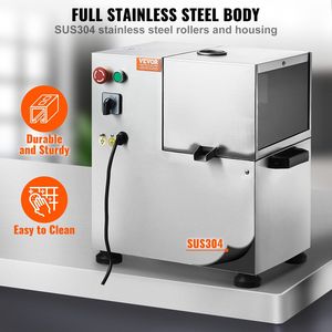 Extractor de Jugo de Caña de Azúcar Eléctrico Comercial de 800W, Alto Rendimiento 661LBS/H, 4 Rodillos de Acero Inoxidable, Prensa Automática - Product Image 4