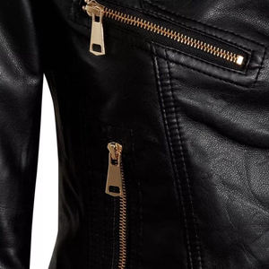 Women Classic <b>Genuine</b> Sheep Skin Eco-Friendly Windproof Outer Jacket Biker Clothing Designed for Warmth Comfort Modern Street - Product Image 3