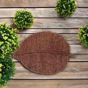 Set de table en jute de Noël, motif floral, pour mariage, fait main, écologique, décoration de table - Product Image 3