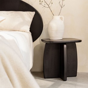 Mesita de noche Vandana Nova Vesta de madera de mango 45x45 cm - Product Image 1