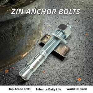 Perno de Expansión Industrial de Acero con Tuerca Hexagonal, Superficie Galvanizada, M10, Capacidad de 4600 KGF para Fijación Segura - Product Image 2