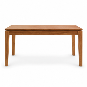 Mesa de Comedor Rectangular Minimalista de Teca con Patas Cónicas, Diseño Escandinavo, Duradera, Ecológica y Estable, Mueble para el Hogar con Capacidad para 8 Personas - Product Image 1