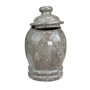Direct Factory Supplier Onyx Marble Gray Coral <b>Jar</b> Container Modern Style Onyx And Marble <b>Jars</b> For Dining Table <b>Decoration</b> - Product Image 1