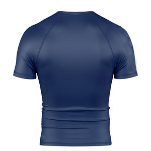 Wholesale Rate High Professional Comfortable Custom Logo Black Quick Dry Polyester Breathable Short Sleeve <b>Men</b> <b>Compression</b> <b>Shirt</b> - Product Image 2