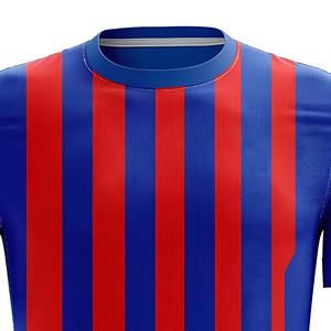 Maillot de football personnalisé imprimé turquoise premium abstrait à manches courtes respirant col rond nom et numéro personnalisés 100% - Product Image 4