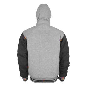 Blousons universitaires à capuche en molleton de coton pour femmes 2027, broderie personnalisée, coupe oversize, style baseball, vente en gros, streetwear, mode USA - Product Image 4