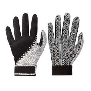 Full Finger Baseball Gloves Right-Handed Non-Slip <b>Hook</b> And Loop Closure Sublimation Print Polyester Adult All Seasons - Product Image 4