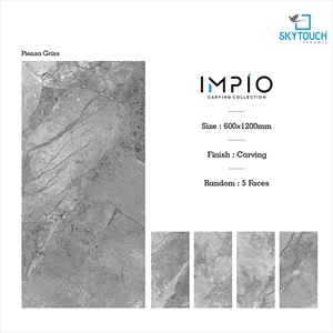 Commercio all'ingrosso 600x1200 600x600 piastrelle in gres porcellanato in marmo moderno mattonelle per pavimenti opache superficie Firebrick India materiale da costruzione - Product Image 2