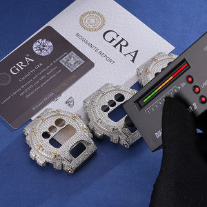 DW6900 Royal Luxe Custom Mod Watch Full Metal Iced <b>Case</b> Premium Diamond Inspired High End Designer Timepiece - Product Image 1
