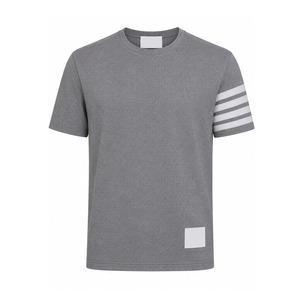 Conjunto de Verano para Hombre Ekin Impex, Camiseta Gris de Cuello Redondo y Pantalones Cortos, Color Sólido, Tejido Transpirable, Ropa Casual de Verano - Product Image 3