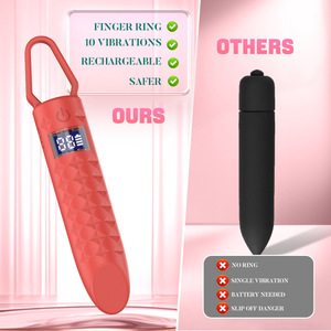 <b>Rechargeable</b> <b>Vibrating</b> Bullet 10 <b>Vibration</b> Modes For Female Adult Sex Toy - Product Image 1