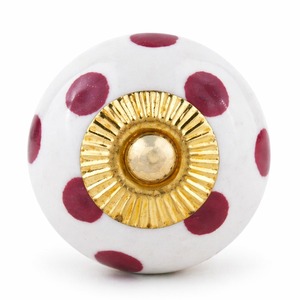 Boutons de meubles en céramique multicolores en gros, poignées et boutons ronds pour tiroirs et portes de cuisine - Product Image 3