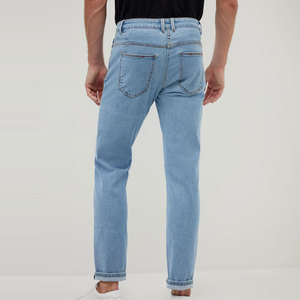 Cotton Jeans Distressed Design Custom Eco-Friendly Plus Size Fashion <b>Denim</b> <b>Material</b> Stretchable Casual Men's Jeans - Product Image 6