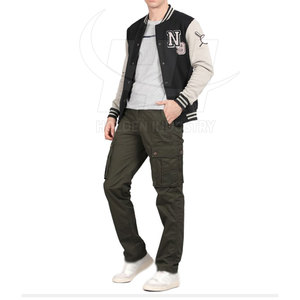 Chaqueta Letterman de Lana Suave, Estilo Moderno, Moda Urbana - Product Image 2