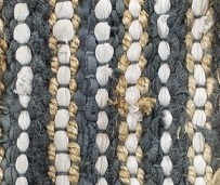 Sac fourre-tout vintage bohème en jute à deux poignées avec motif lettres pour femme, ouverture supérieure, idéal pour la plage estivale et l'usage quotidien durable - Product Image 2