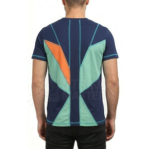 เสื้อยืดผู้ชายโลโก้แบบกำหนดเอง สีสันปรับแต่งได้ ผ้าฝ้ายถัก 100% ดีไซน์เรียบง่าย สวมใส่สบาย คุณภาพสูง ระบายอากาศได้ดี ผลิตในประเทศปากีสถาน - Product Image 6