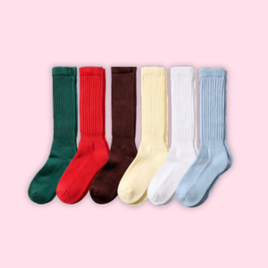Wholesale Knit High Socks Everyday Slouch Comfortable Casual Wear Fashion Custom Logo ODM Manufacturer Cotton Rib Quality - Product Image 1