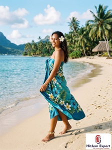 Pareo Hawaiano Polinesio de Satén Premium, Exótico, para Playa, Verano, Fabricante OEM ODM - Product Image 4
