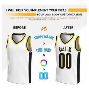Unisex Custom Basketball Jersey Men's Breathable Sleeveless <b>Slim</b> <b>Fit</b> V-neck 100% Polyester Full Sublimation Print Custom Team - Product Image 4