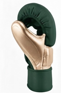 Profit Sport Green Leather Boxing Training Gloves Full Finger <b>Velcro</b> Closure Adult - Product Image 6
