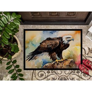 Felpudo Eagle New 18H X 27W Alfombra de entrada para interiores/exteriores Alfombrilla antideslizante para puerta delantera lavable de pila baja - Product Image 3