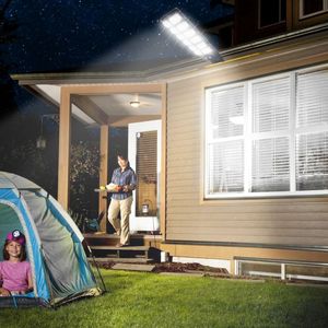 Lampada Solare da Parete con 504 LED, Sensore di Movimento PIR, Impermeabile IP65, Telecomando per Illuminazione Esterna di Garage e Porte d'Ingresso - Product Image 2