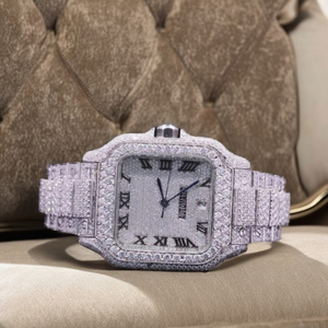 Proveedor de Relojes de Lujo con Moissanita, Relojes de Joyería con Incrustaciones de Diamantes 100% Hechos a Mano, Precio Directo de Fábrica desde India - Product Image 1