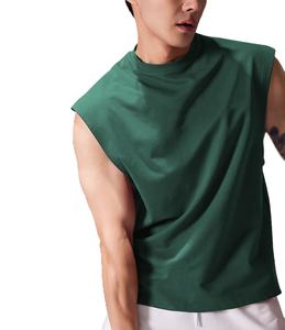 Nouveauté : Débardeur à manches longues pour homme, taille plus, respirant, écologique, à séchage rapide, tricoté, style motard, motif uni - Product Image 6