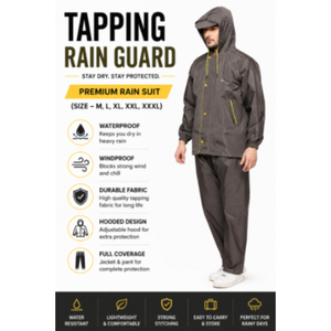 Impermeable de Alta Calidad, Ligero y Duradero, de Poliéster y PVC, con Logotipo, Protección Contra la Lluvia, Tallas M, L, XL, XXL, para Senderismo - Product Image 2