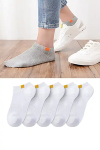 Calcetines Deportivos de Corte Bajo - Malla de Algodón Suave con Amortiguación, Tejido de Secado Rápido y Diseños Coloridos de Dibujos Animados para Uso Deportivo - Product Image 2