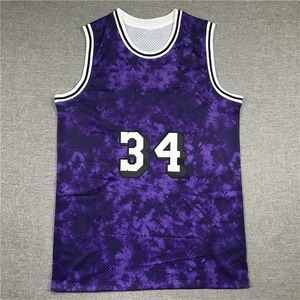 Maillot de basket sans manches pour homme, rouge tie-dye, numéro 23, sublimé, en mesh respirant, coupe classique, vêtement de sport pour adulte - Product Image 4